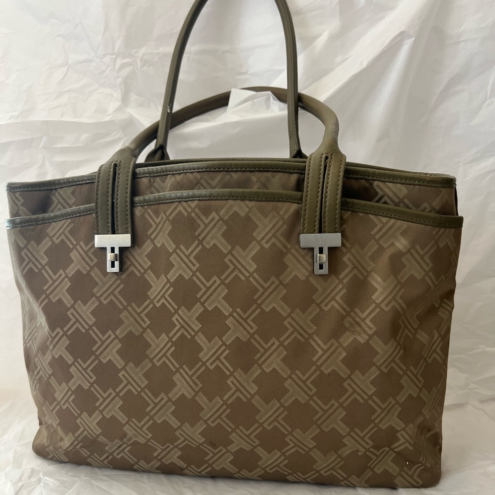 TUMI Leather and Fabric Tote